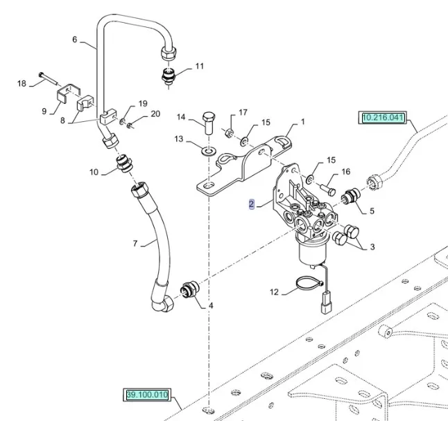 87676818 - Насос топливный подкачки 6130/40/50, T8./Mg.